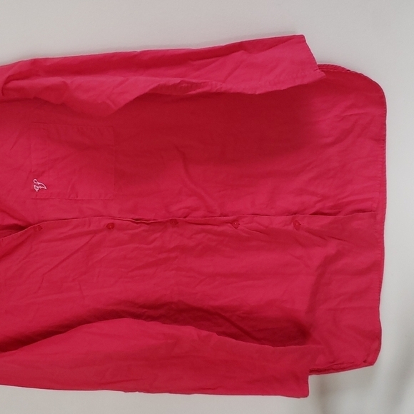 Victoria secret sleep shirt, button down,  Barbie pink, women's size medium - Picture 3 of 8